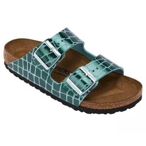 BIRKENSTOCK ARIZONA 1016045 GATOR GLEAM GREEN NARROW FIT SANDAL
